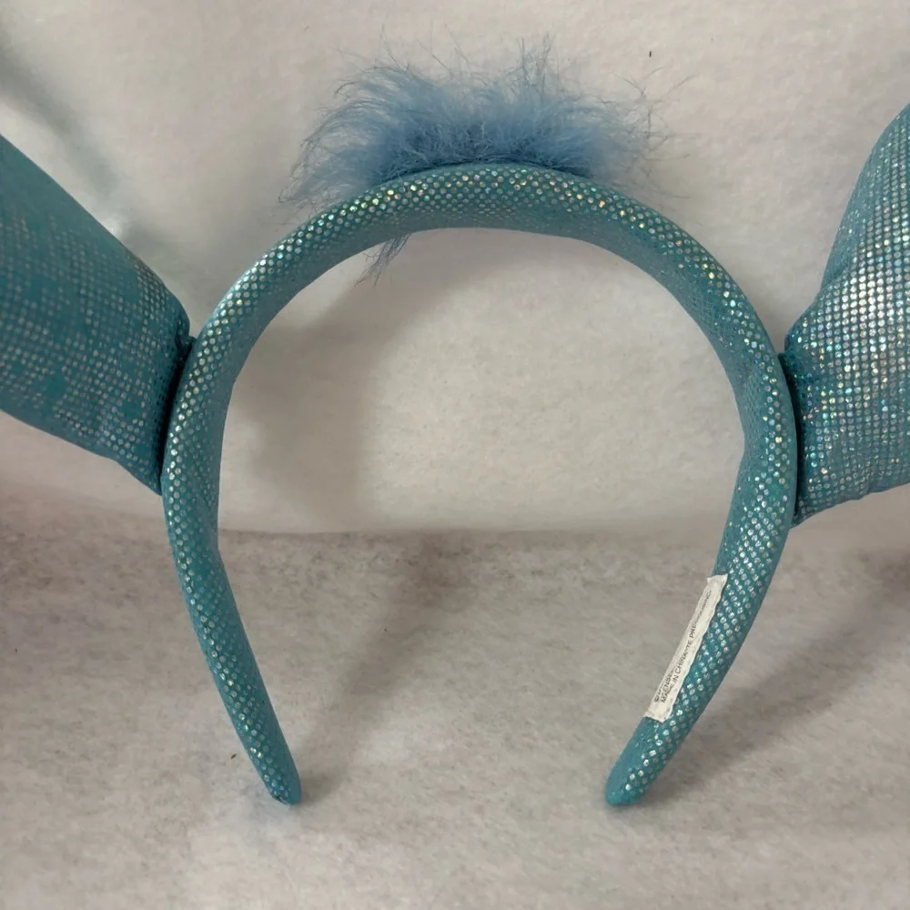STITCH Ears Headband Blue Purple Sparkly Glitter Disney Japan